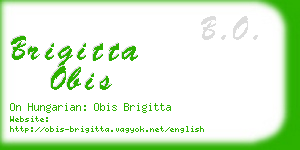 brigitta obis business card